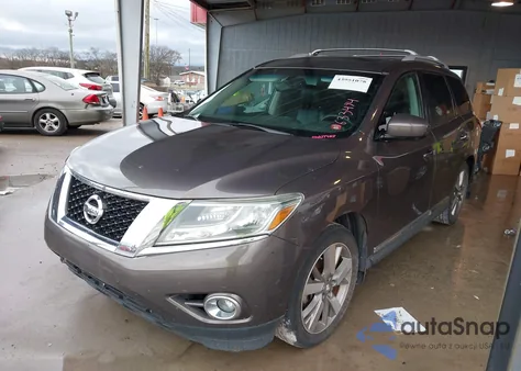 2016 Nissan Pathfinder Platinum from USA, damaged, VIN 5N1AR2MN3GC633494